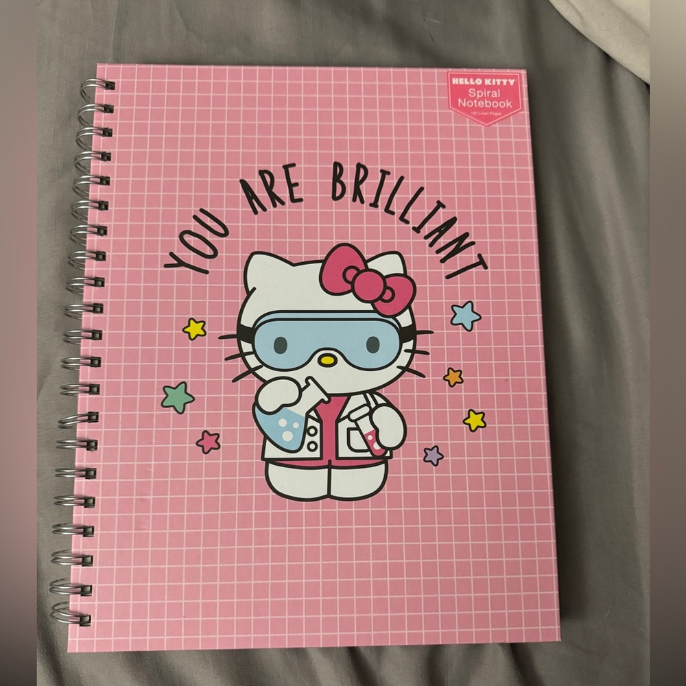 Hello Kitty Pink Spiral Notebook